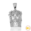 10KW 0.40CTW DIAMOND JESUS PENDANT