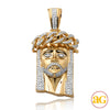 14KY 7.50CTW DIAMOND MIAMI CUBAN JESUS HEAD