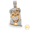 10KY 2.00CTW DIAMOND JESUS PENDANT - STAR CROWN