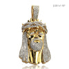 14KY 3.25CTW DIAMOND JESUS PENDANT -