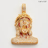 10KY 2.05CTW DIAMOND BLEEDING JESUS HEAD PENDANT