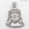 14KW 0.40CTW DIAMOND JESUS HEAD - BRAIDED