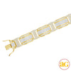 10KY 2.35CTW DIAMOND MENS BRACELET