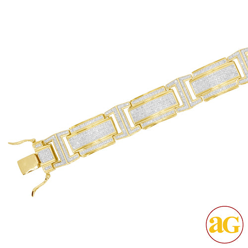 10KY 2.35CTW DIAMOND MENS BRACELET