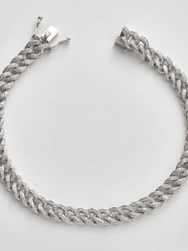 14KW 1.60CTW DIAMOND MIAMI CUBAN BRACELET