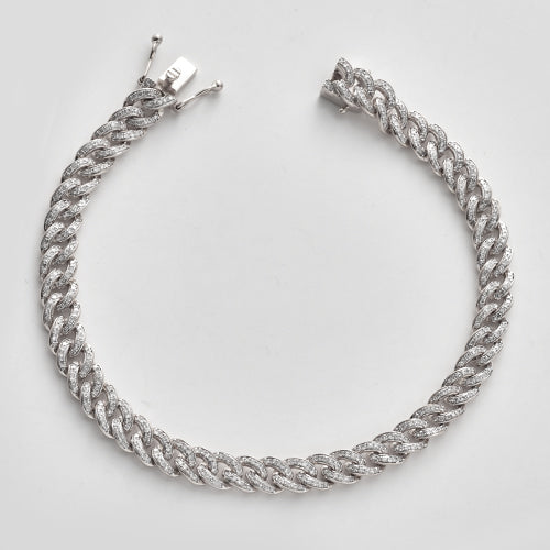 14KW 1.80CTW DIAMOND MIAMI CUBAN BRACELET