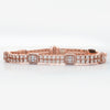 14KR 11.05CTW DIAMOND CLUSTER BRACELET