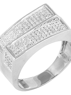 10KW 0.50CTW DIAMOND FANCY MENS RING