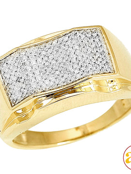 10KY 0.50CTW DIAMOND MENS RING