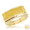 10KY 0.75CTW YELLOW DIAMOND FANCY MENS RING