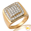 14KY 1.85CTW DIAMOND MENS RING