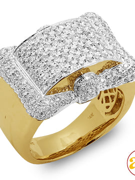 14KY 1.50CTW DIAMOND MENS RING