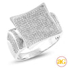 14KW 0.75CTW DIAMOND MENS RING