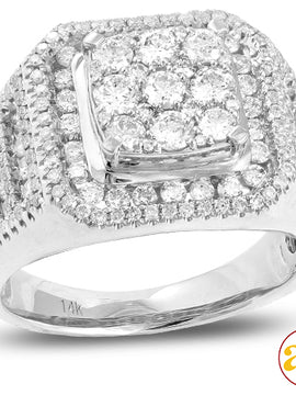 14KW 2.35CTW DIAMOND MENS RING