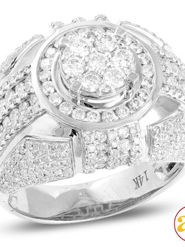 14KW 3.50CTW DIAMOND MENS RING