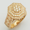 14KY 2.45CTW DIAMOND ROUND CLUSTER RING -