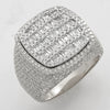 14KW 4.75CTW BAGUETTE DIAMOND MENS RING