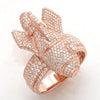 14KR 2.85CTW DIAMOND ROCKET SHIP MENS RING