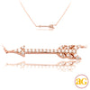 14KR 0.15CTW DIAMOND NECKLACE - ARROW