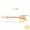 14KY 0.15CTW DIAMOND NECKLACE - ARROW