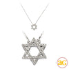 14KW 0.20CTW DIAMOND NECKLACE - STAR OF DAVID