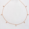 14KR 0.15CTW DIAMOND LOOSE LEAF NECKLACE