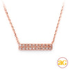 14KR 0.10CTW DIAMOND NECKLACE - HORIZONTAL 2-ROW