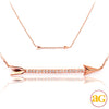 14KR 0.10CTW DIAMOND NECKLACE - ARROW