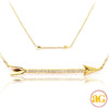 14KY 0.10CTW DIAMOND NECKLACE - ARROW