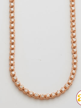 10KR 6.65CTW DIAMOND BUTTERCUP TENNIS NECKLACE