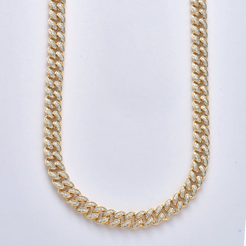 10KY 5.25CTW DIAMOND MIAMI CUBAN NECKLACE