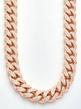 10KR 11.74CTW DIAMOND MIAMI CUBAN CHAIN