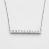 14KW 0.35CTW ROUND DIAMOND BAR NECKLACE