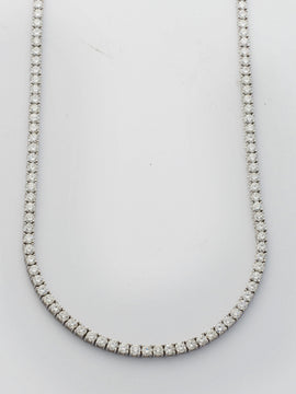 14KW 14.16CTW DIAMOND TENNIS NECKLACE