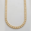 14KY 25.00CTW BAGUETTE NECKLACE 22&quot;