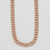 10KR  25.70CTW DIAMOND MIAMI CUBAN NECKLACE