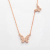 14KR 0.25CTW DIAMOND BUTTERFLY NECKLACE