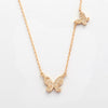 14KY 0.25CTW DIAMOND BUTTERFLY NECKLACE