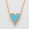 14KR 0.10CTW DIAMOND HEART NECKLACE