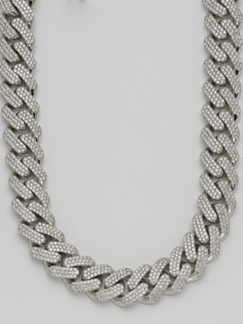 10KW 22.99CTW DIAMOND MIAMI CUBAN NECKLACE