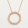 14KR 0.25CTW DIAMOND NECKLACE - OPEN CIRCLE