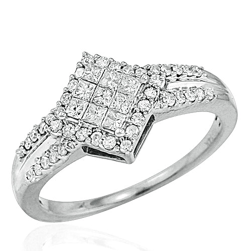 14KW 0.50CTW FANCY LADIES RING