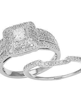 14KW 1.05CTW DIAMOND FANCY RING