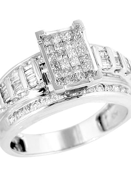 10KW 1.00CTW DIAMOND FANCY RING