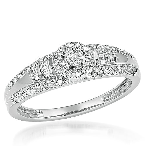 10KW 0.37CTW DIAMOND PROMISE RING