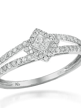 10KW 0.35CTW DIAMOND PROMISE RING