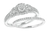 14KW 1.00CTW DIAMOND BRIDAL SET [0.33CT CTR]