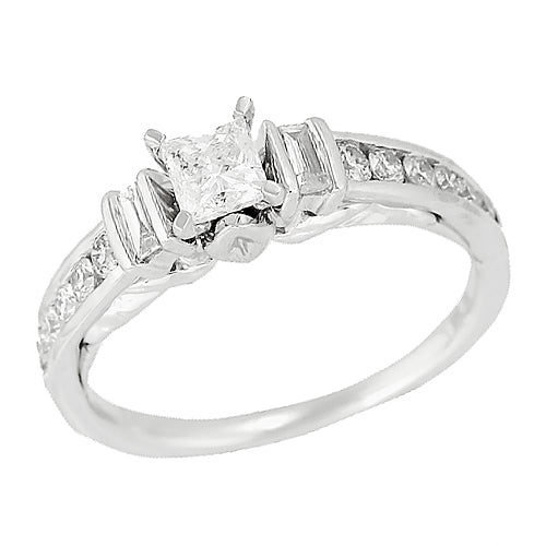 14KW 0.75CTW DIAMOND FANCY RING