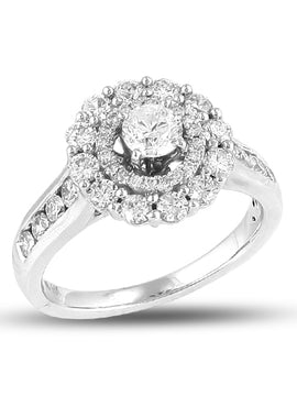 14KW 1.50CTW DIAMOND FANCY RING