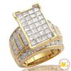 14KY 5.25CTW DIAMOND CINDERELLA RING